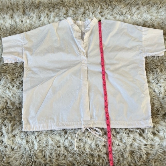 VINCE. Drawstring Popover Blouse - Picture 7 of 7